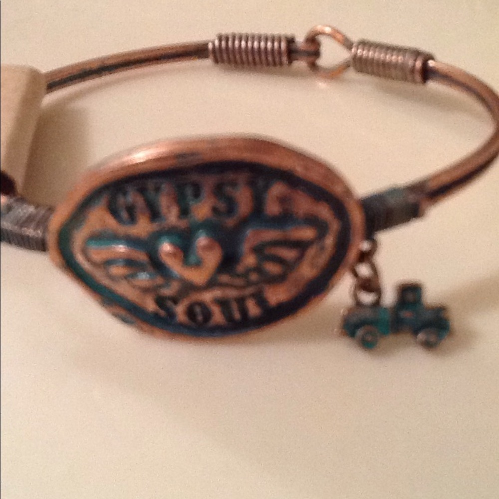 Burnished Coppertone and Patina Gypsy Soul Bangle